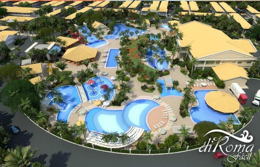 Lacqua diroma apartamento completo com fogão, geladeira, micro-ondas, Piscina 24h, acomoda até 5 pessoas Caldas Novas Esterno foto